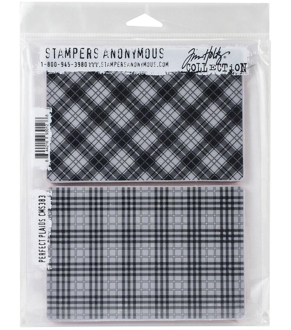 Stamping | Cling Stamps 7”X8.5” Perfect Plaid Paper Crafts & Scrapbooking Stamping