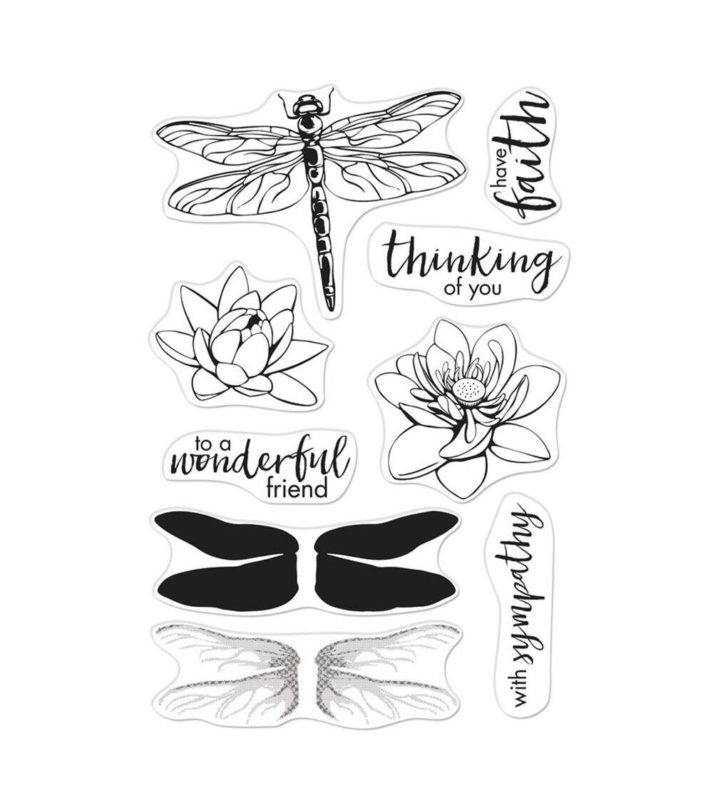 Stamping | Color Layering Clear Stamps 4”X6” Dragonfly Paper Crafts & Scrapbooking Stamping