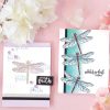 Stamping | Color Layering Clear Stamps 4”X6” Dragonfly Paper Crafts & Scrapbooking Stamping