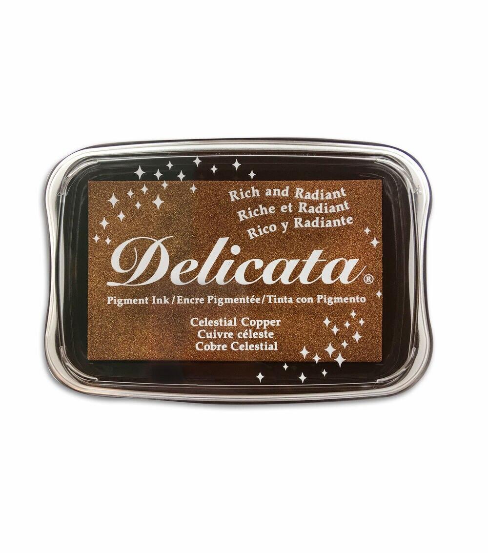 Stamping | Delicata Pigment Ink Pad Celestial Copper Paper Crafts & Scrapbooking Stamping