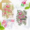 Stamping | Fancy Rose Bunch Clear Stamp Set 4″ x 6″ Paper Crafts & Scrapbooking Stamping