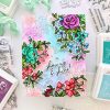 Stamping | Fancy Rose Bunch Clear Stamp Set 4″ x 6″ Paper Crafts & Scrapbooking Stamping