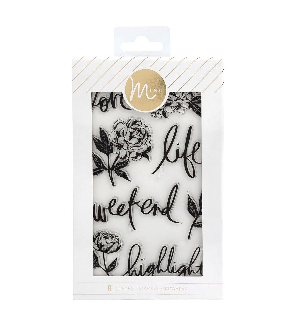 Stamping | Minc 5 Clear Stamps Floral Paper Crafts & Scrapbooking Stamping