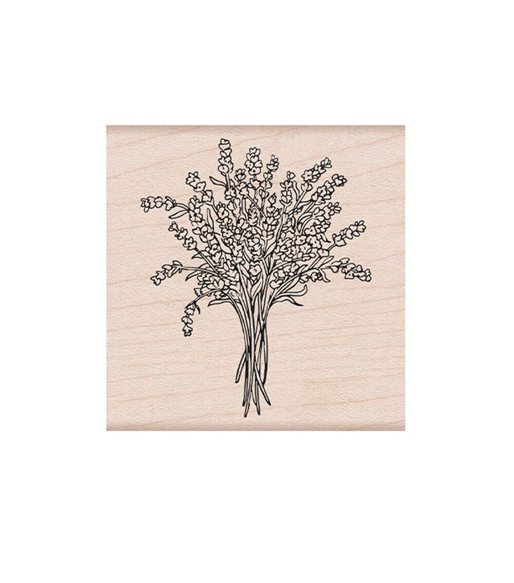 Stamping | Mounted Rubber Stamp Lavender Bouquet Paper Crafts & Scrapbooking Stamping