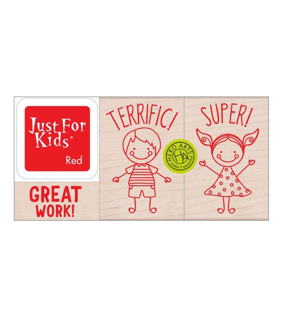 Stamping | Mounted Rubber Stamp Set Kids Paper Crafts & Scrapbooking Stamping