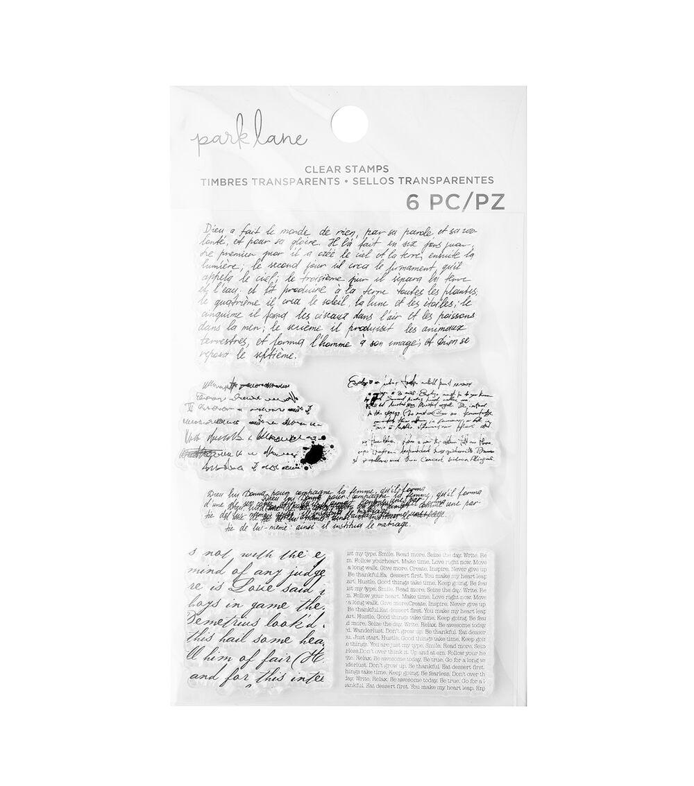 Stamping | PK Clear Stamp Script Paper Crafts & Scrapbooking Stamping