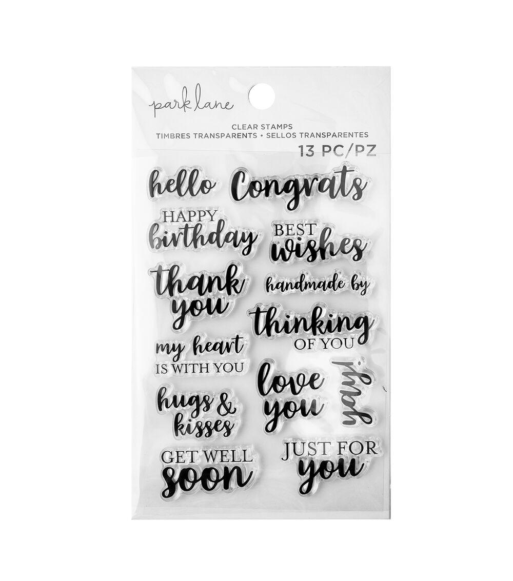 Stamping | PK Clear Stamp Sentiments Paper Crafts & Scrapbooking Stamping