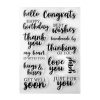 Stamping | PK Clear Stamp Sentiments Paper Crafts & Scrapbooking Stamping