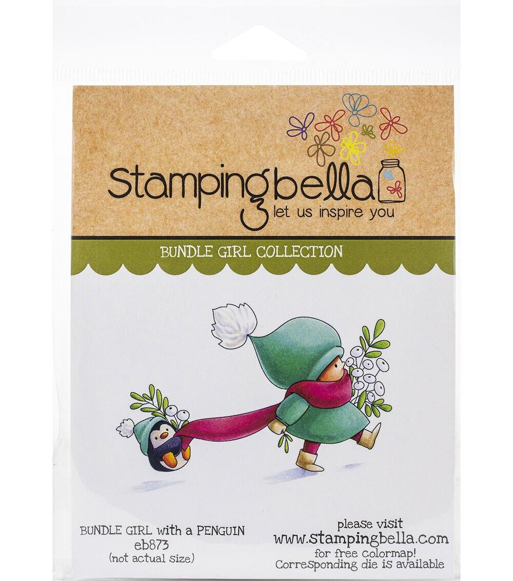 Stamping | Stamping Bella Cling Stamps Bundle Girl with Penguin Paper Crafts & Scrapbooking Stamping