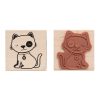 Stamping | Wooden Stamp Cat Paper Crafts & Scrapbooking Stamping