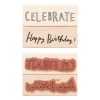 Stamping | Wooden Stamp Celebrate Set Paper Crafts & Scrapbooking Stamping