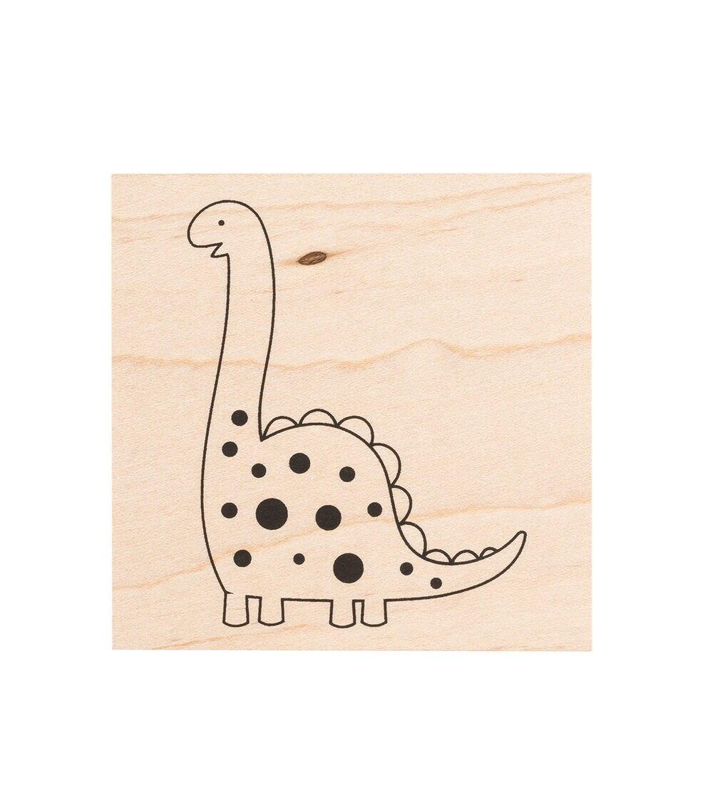 Stamping | Wooden Stamp Dino Paper Crafts & Scrapbooking Stamping