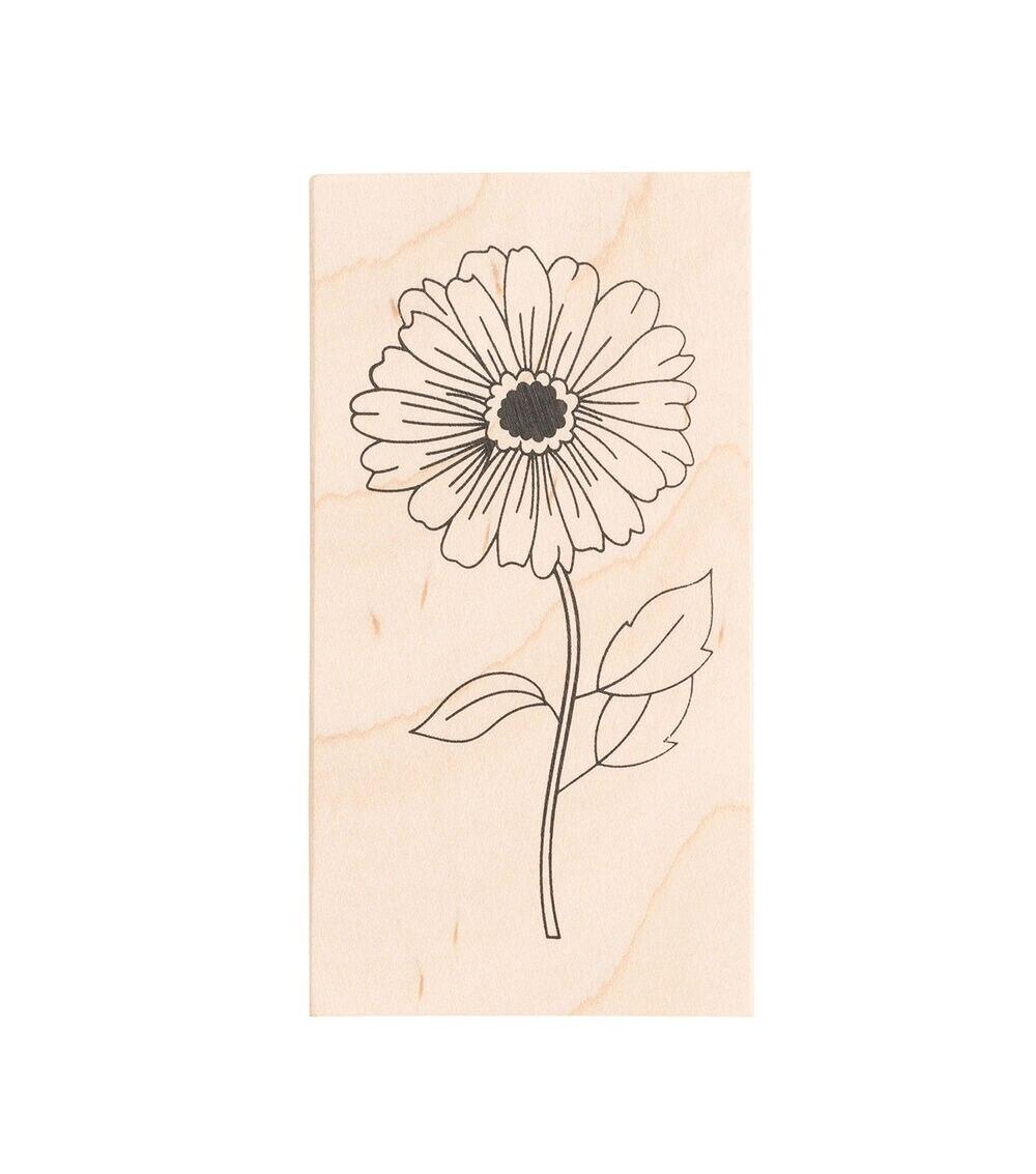 Stamping | Wooden Stamp Flower Paper Crafts & Scrapbooking Stamping