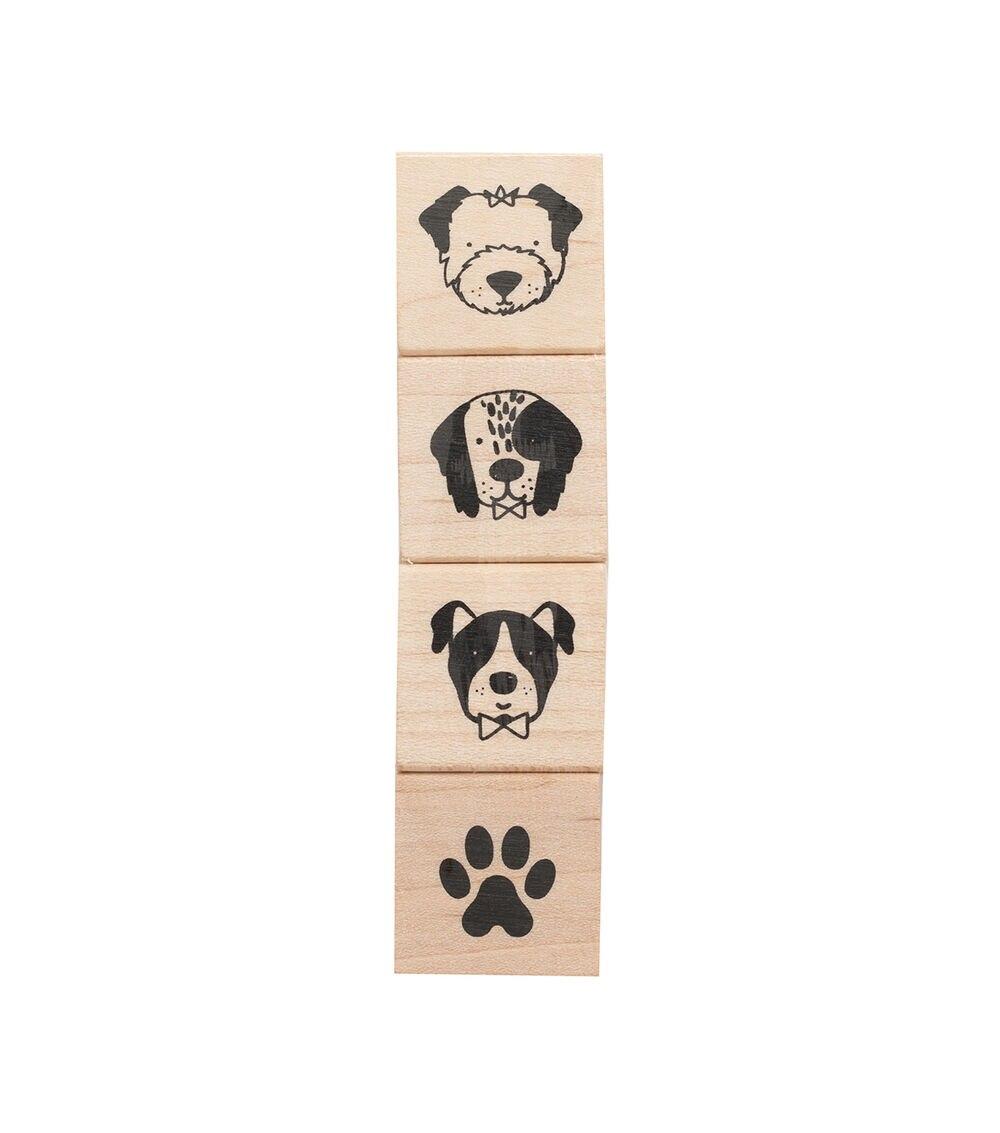 Stamping | Wooden Stamp Set Dogs Paper Crafts & Scrapbooking Stamping