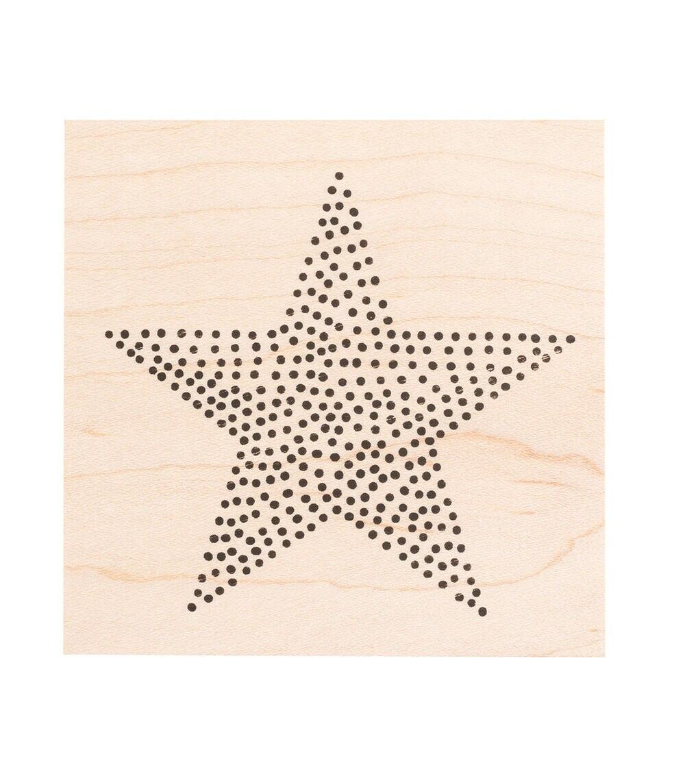 Stamping | Wooden Stamp Star Paper Crafts & Scrapbooking Stamping