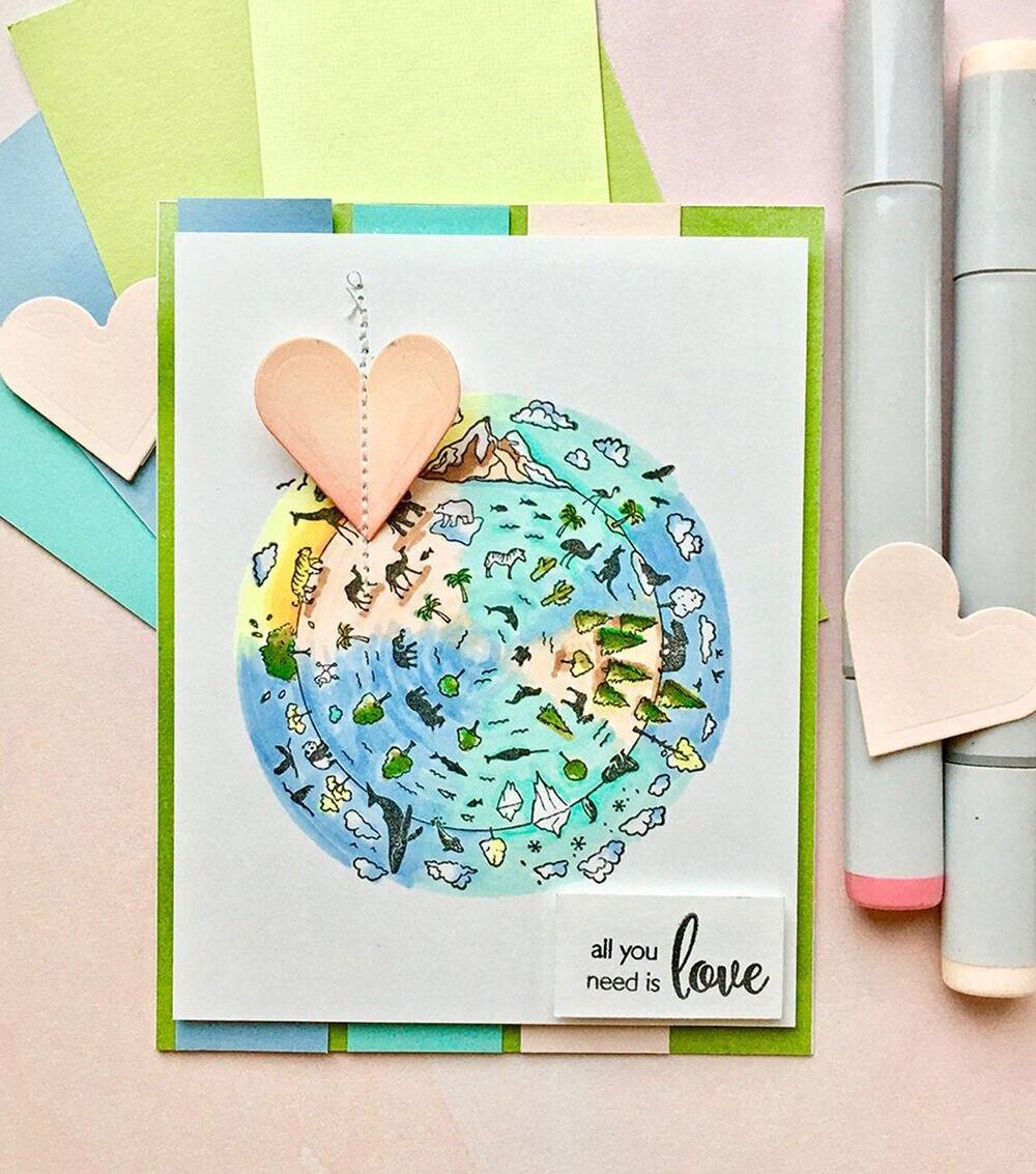 Stamping | Wooden Stamp Wonders of the World Paper Crafts & Scrapbooking Stamping