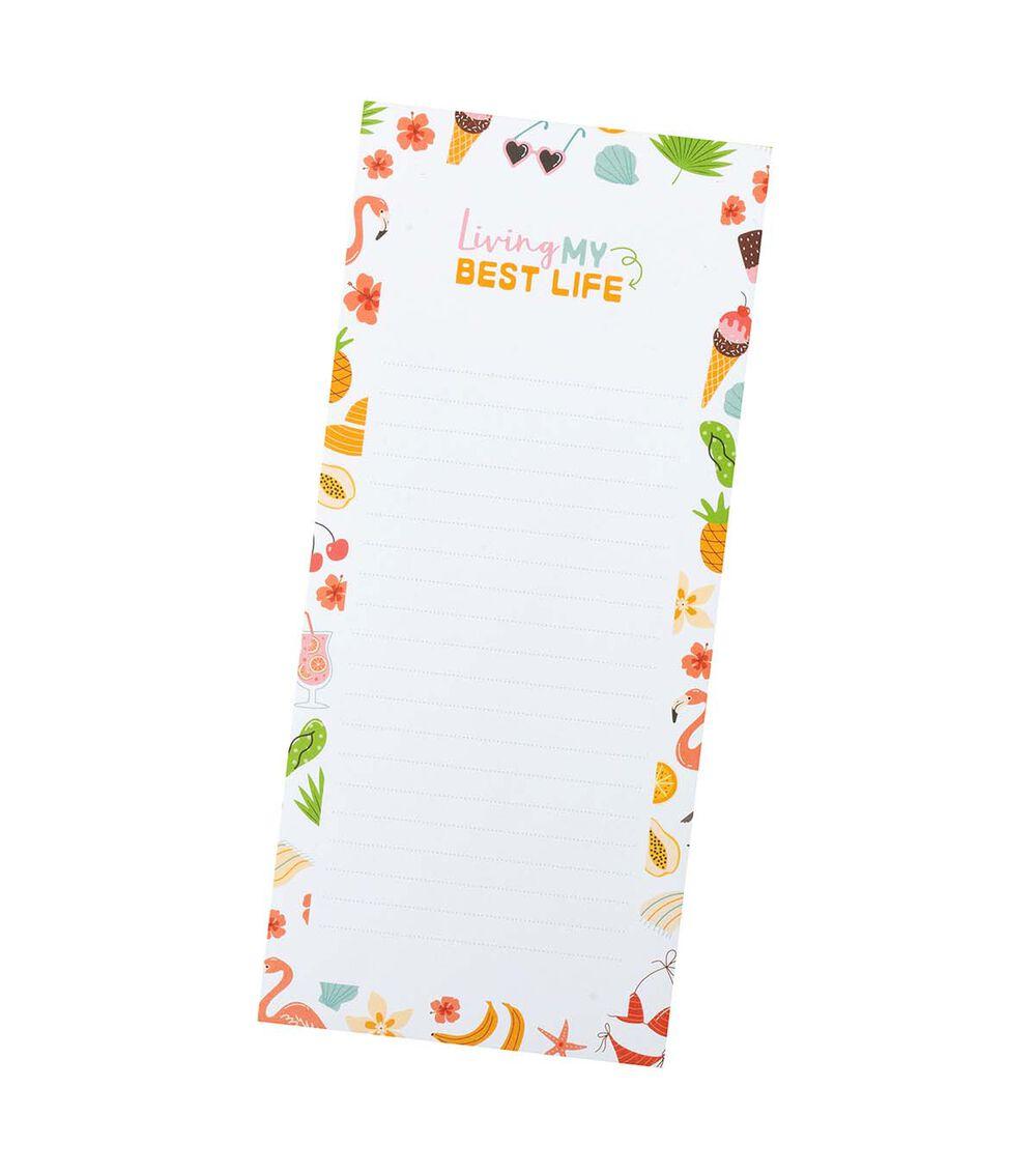 Journals & Planners | 4″ x 9″ Summer List Pad Best Life 60 Sheet Journals & Planners Journals & Planners