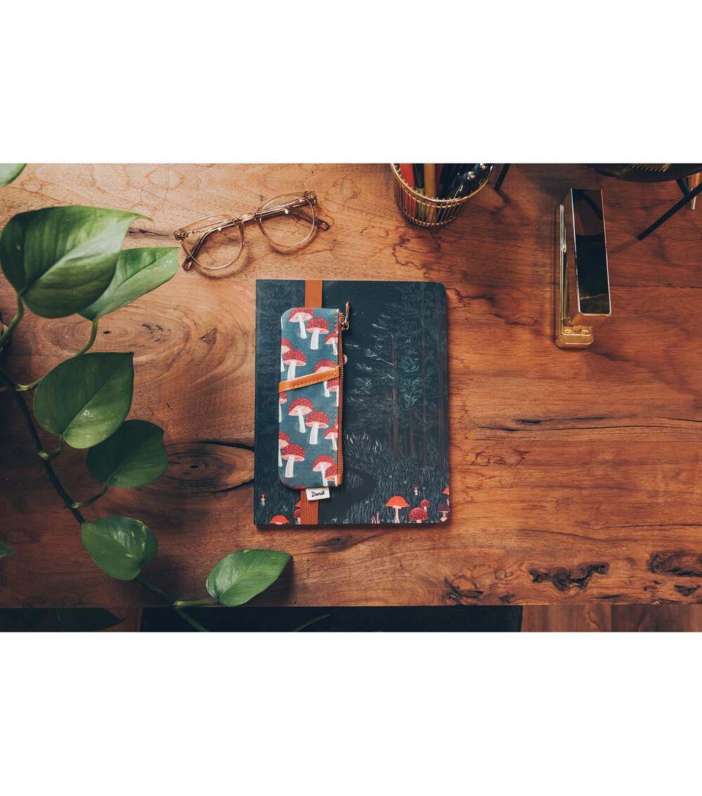 Journals & Planners | 6″ Navy Mushrooms Notebook Pouch Journals & Planners Journals & Planners