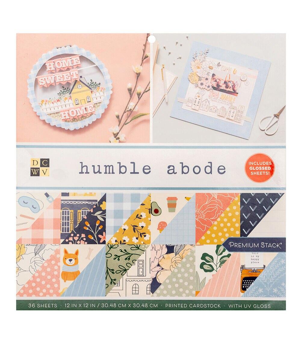 Paper | 36 Sheet 12″ x 12″ Humble Abode Printed Cardstock Paper Paper