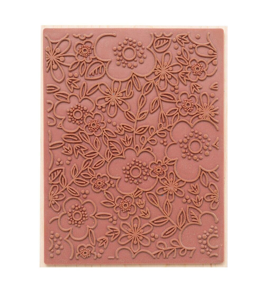 Stamping | Wooden Floral Stamp Paper Crafts & Scrapbooking Stamping