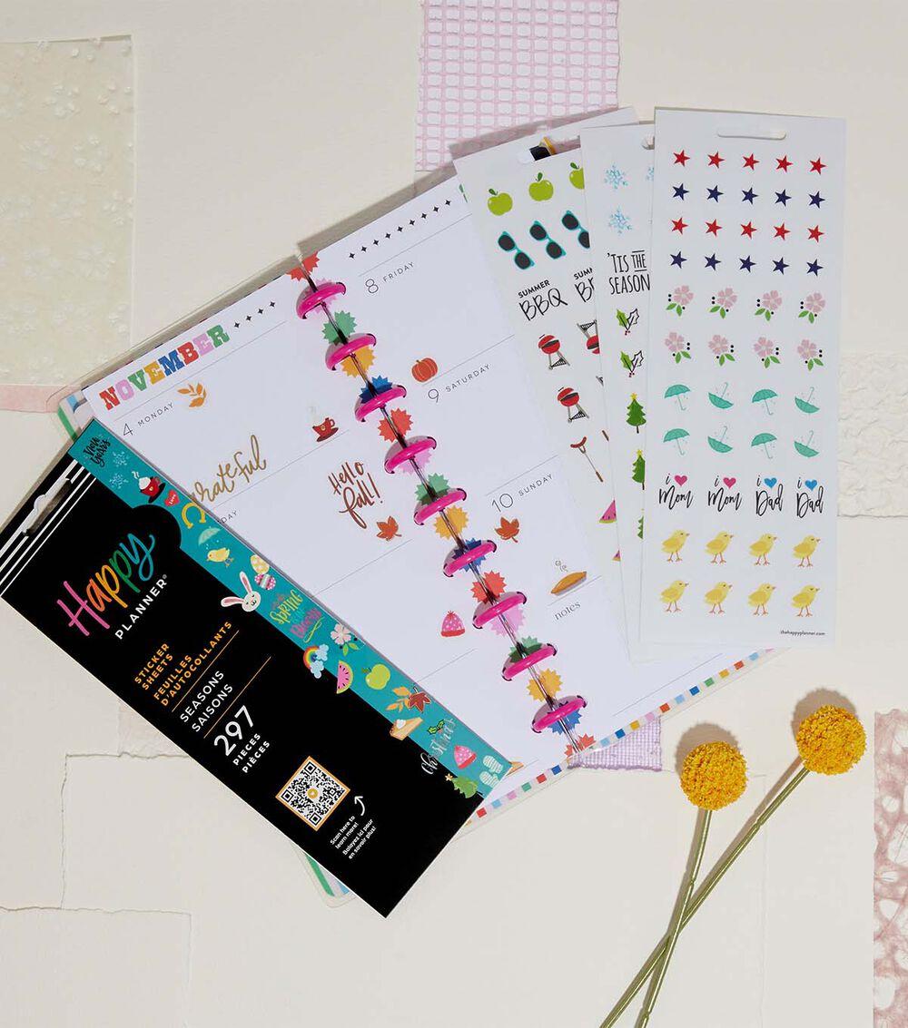 Journals & Planners | 95pc Happy Seasons 5 Sheet Sticker Pack Journals & Planners Journals & Planners