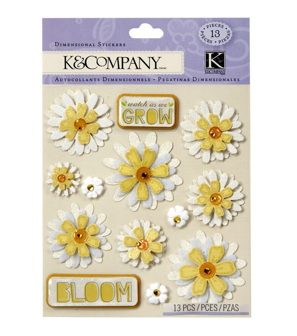 Embellishments & Stickers | 13 pk Daisies Embellishment Dimensionals Stickers Embellishments & Stickers Embellishments & Stickers