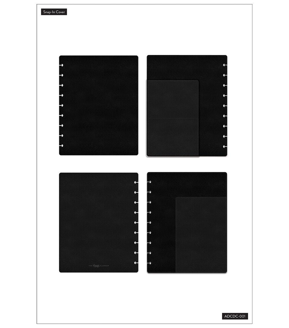 Journals & Planners | Classic Midnight Black Deluxe Snap In Cover Journals & Planners Journals & Planners