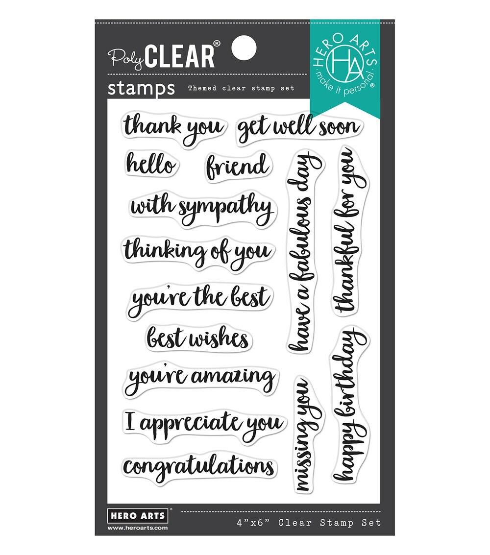 Stamping | 4″ x 6″ Friendly Messages Clear Stamps Paper Crafts & Scrapbooking Stamping