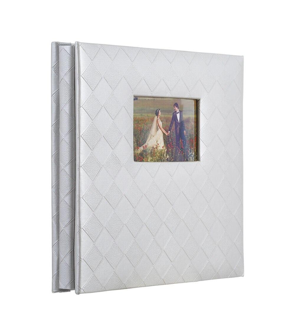 Albums | 12″ x 12″ Pearl Gray Diamonds Scrapbook Album Albums Albums