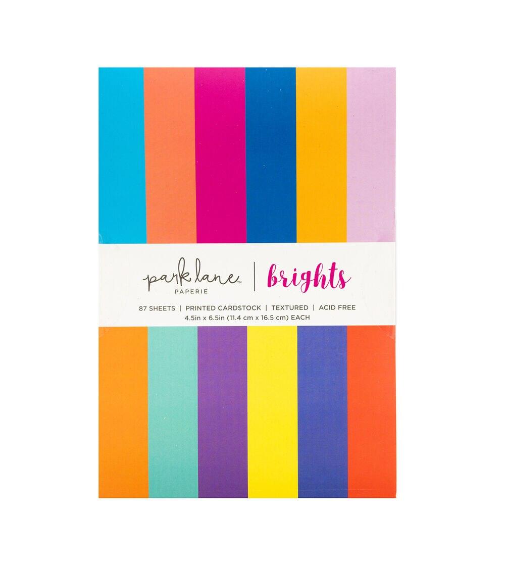 Paper | 6.5in x 4.5in Printed Textured Cardstock – Brights Paper Paper