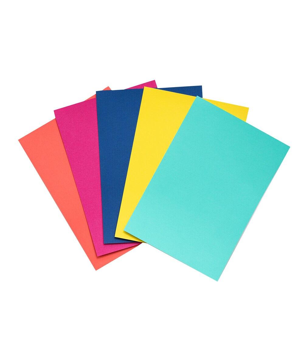 Paper | 6.5in x 4.5in Printed Textured Cardstock – Brights Paper Paper