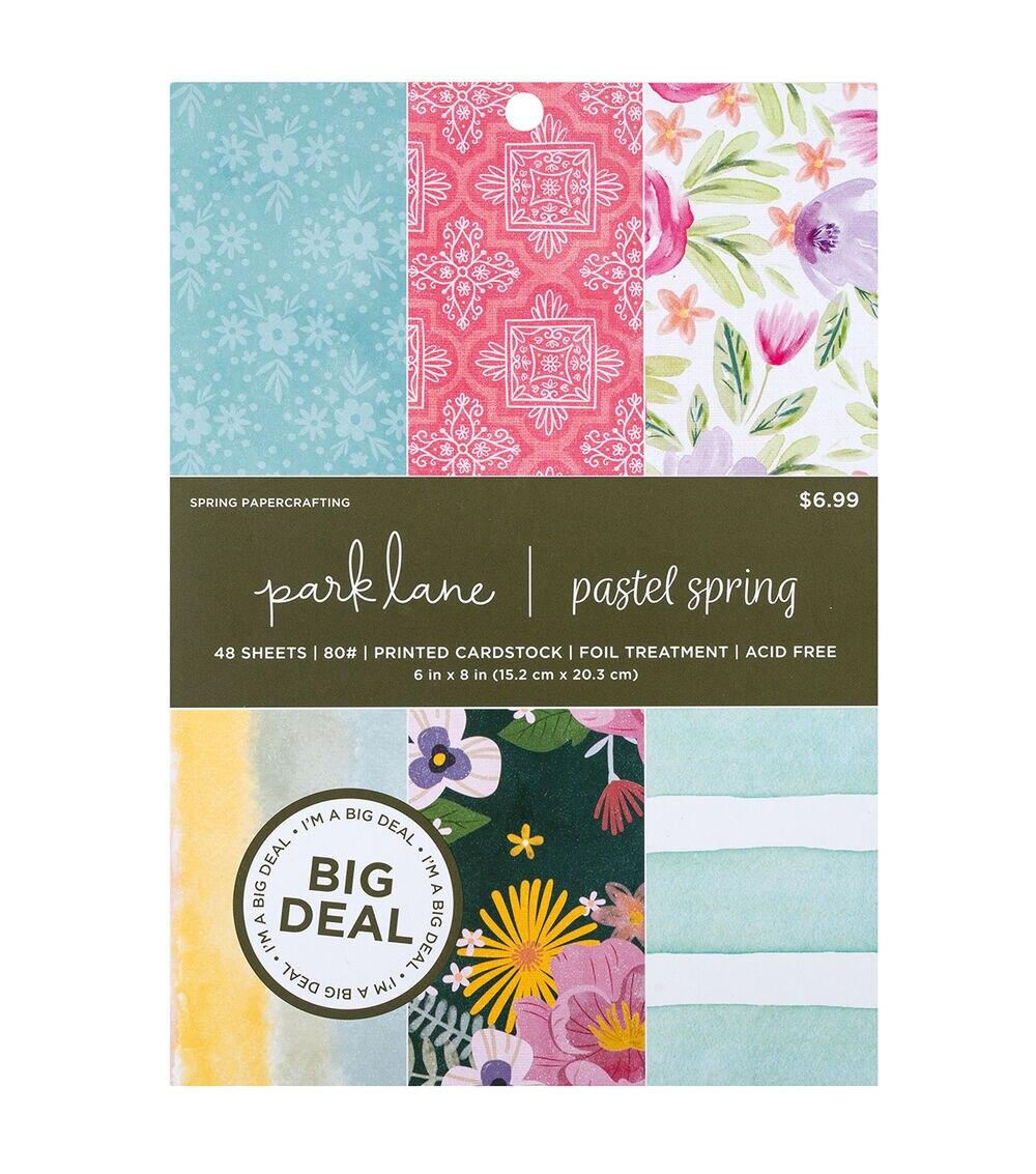 Paper | 6″ x 8″ Spring Pastel Big Deal Cardstock Paper Pack Paper Paper