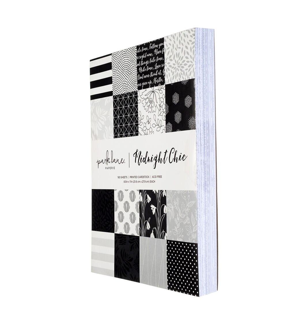 Paper | 180 Sheet 8.5″ x 11″ Midnight Chic Cardstock Paper Pack Paper Paper