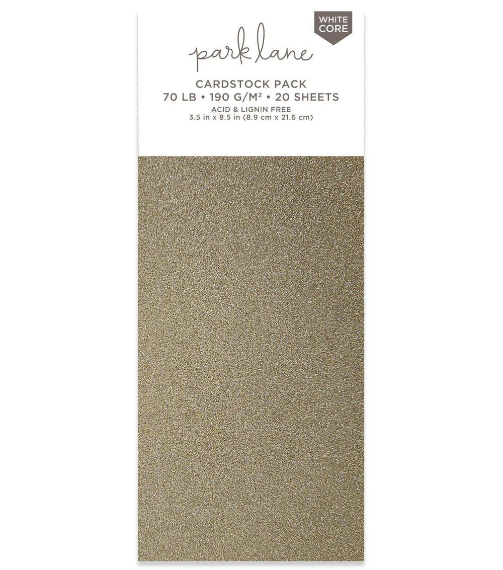 Paper | 20 Sheet 3.5″ x 8.5″ Neutral Glitter Cardstock Paper Pack Paper Paper