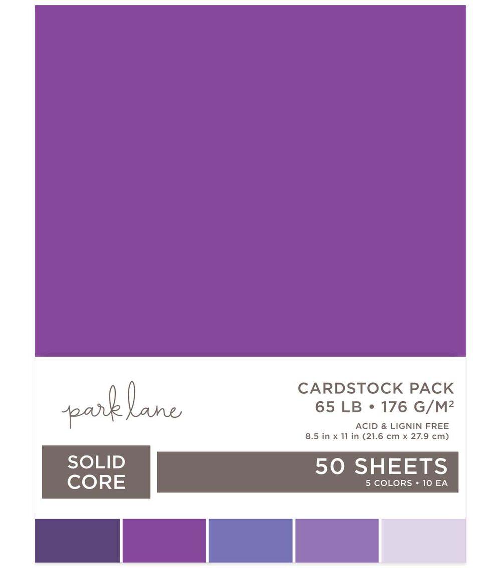 Paper | 50 Sheet 8.5″ x 11″ Purple Assorted Cardstock Paper Pack Paper Paper