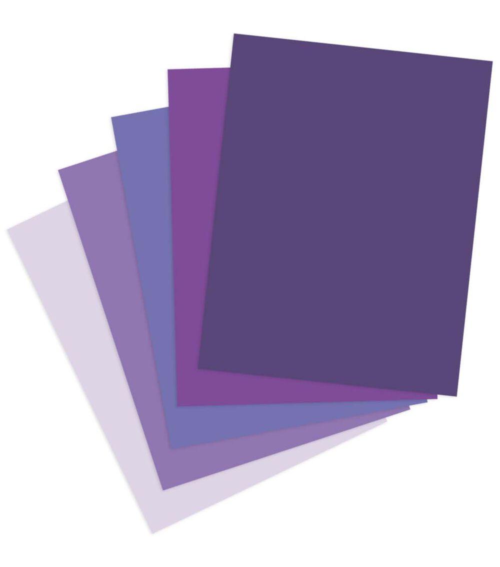 Paper | 50 Sheet 8.5″ x 11″ Purple Assorted Cardstock Paper Pack Paper Paper